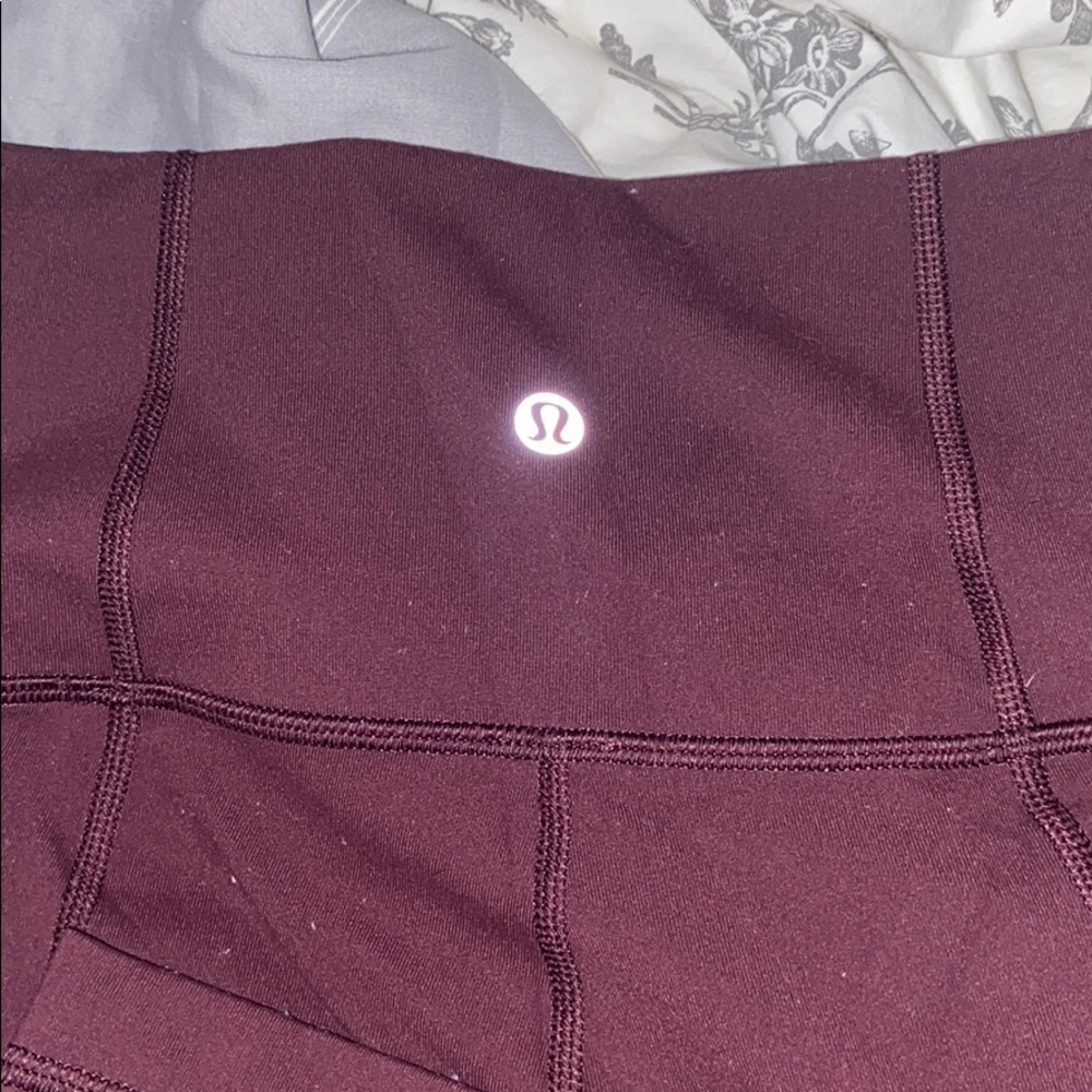 Lululemon maroon bootcut leggings